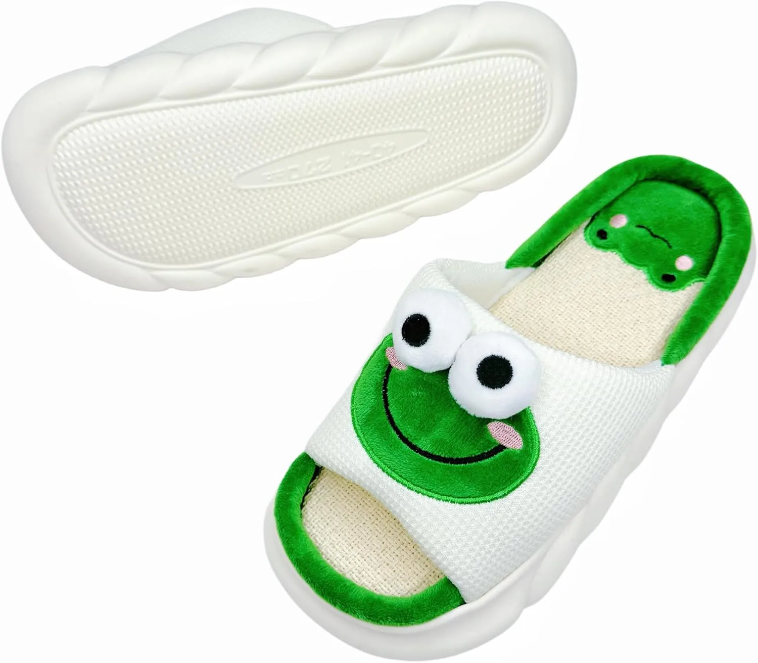 DCLTD Womens Cartoon Animal Slippers Home Linen Slippers Men's and Women's Cartoon Slides Cloud Slippers Super Soft Shoes for Boys and Girls