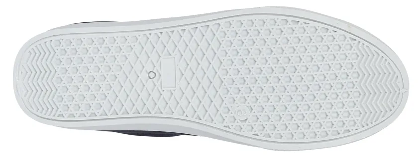 DEK Men's Canvas Slip On Deck Shoe Blue