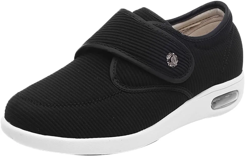 Diabetic Shoes for Women - Wide Fit Memory Foam Slippers for Arthritis, Edema & Swollen Feet - Comfortable Non-Slip Air Cushion Walking Sneakers