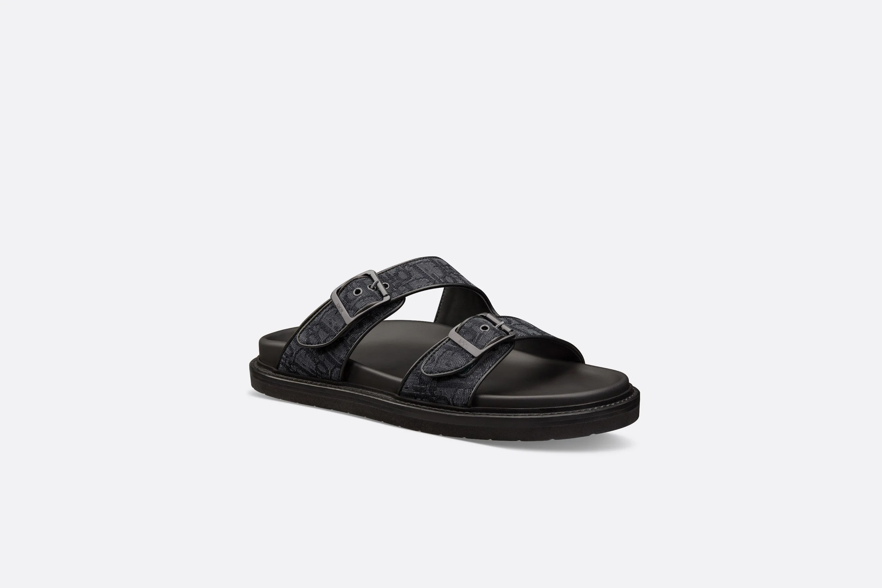 Dior Aqua Sandal • Black Dior Oblique Jacquard