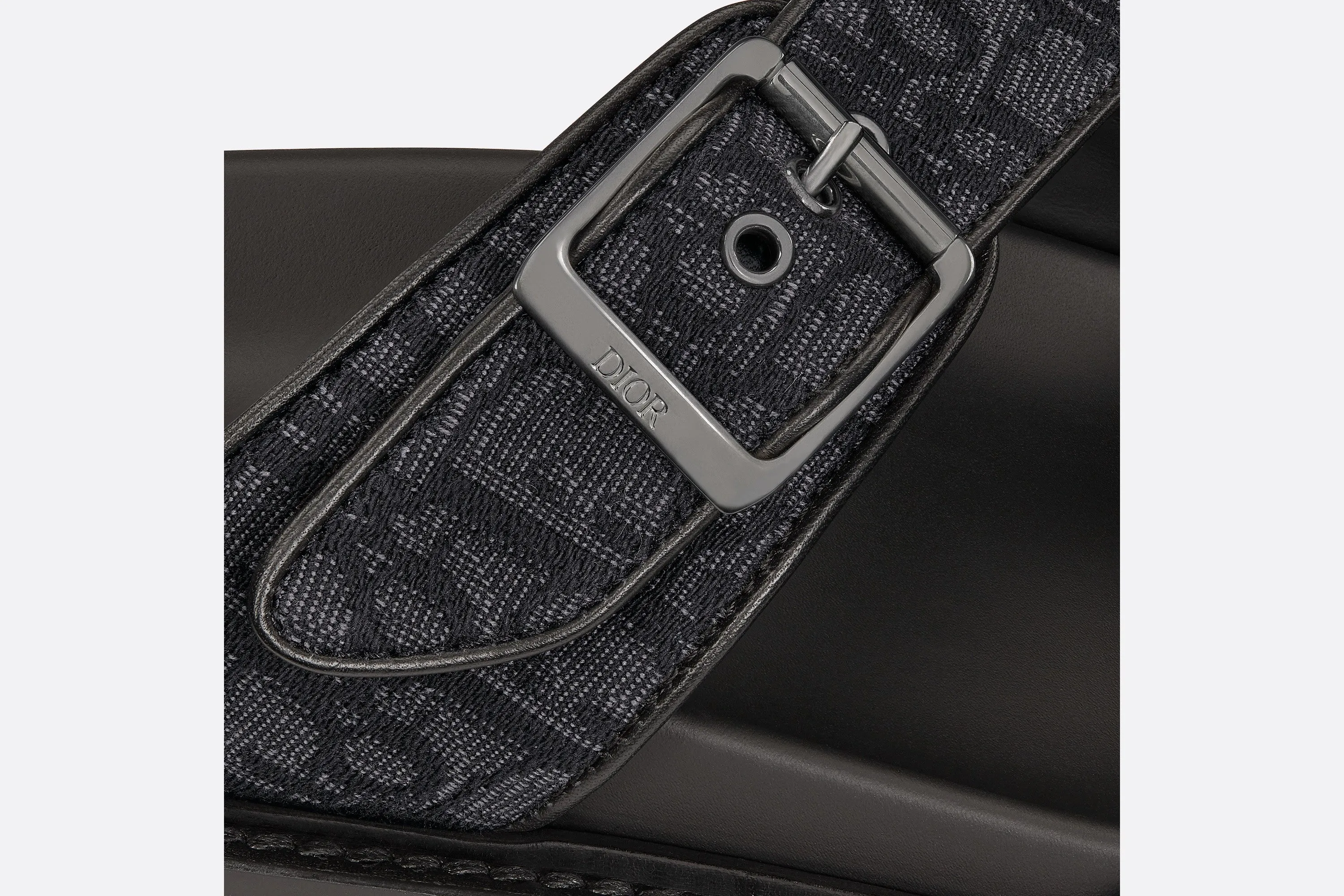 Dior Aqua Sandal • Black Dior Oblique Jacquard