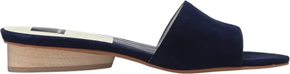 Dolce Vita Women's ADALEA Slide Sandal, Navy Suede, 8.5 M US
