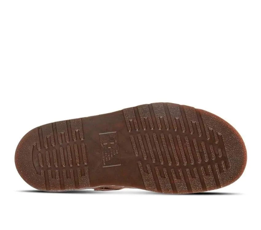 Dr Martens Isham Buckle Mule Dark Brown Desert Oasis Suede