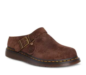 Dr Martens Isham Buckle Mule Dark Brown Desert Oasis Suede