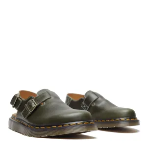 Dr. Martens Jorge Leather Mule Green Black Yellow 30939275 Shoe Sneaker Trainer