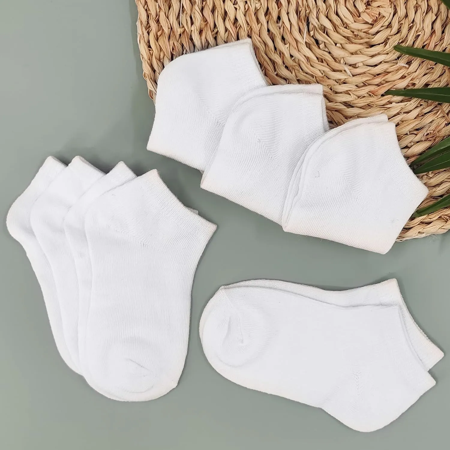 Duufin 12 Pairs Toddler Athletic Ankle Socks Kids Athletic Socks Low Cut Socks Half Cushion Toddler Socks
