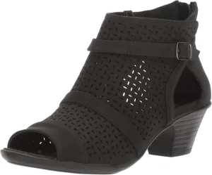 Easy Street womens Carrigan Heeled Sandal, Black, 9.5 US