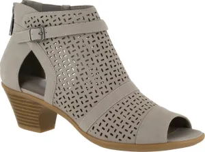 Easy Street Women's Carrigan Open Toe Bootie,Grey Synthetic,US 7 N