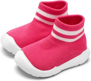 Engtoy Baby Shoes Baby Boy Girl Non-Skid Indoor Infant Walking Shoes Breathable Warm Elastic Sock Shoes with Memory Sole Protect Toes Sneakers