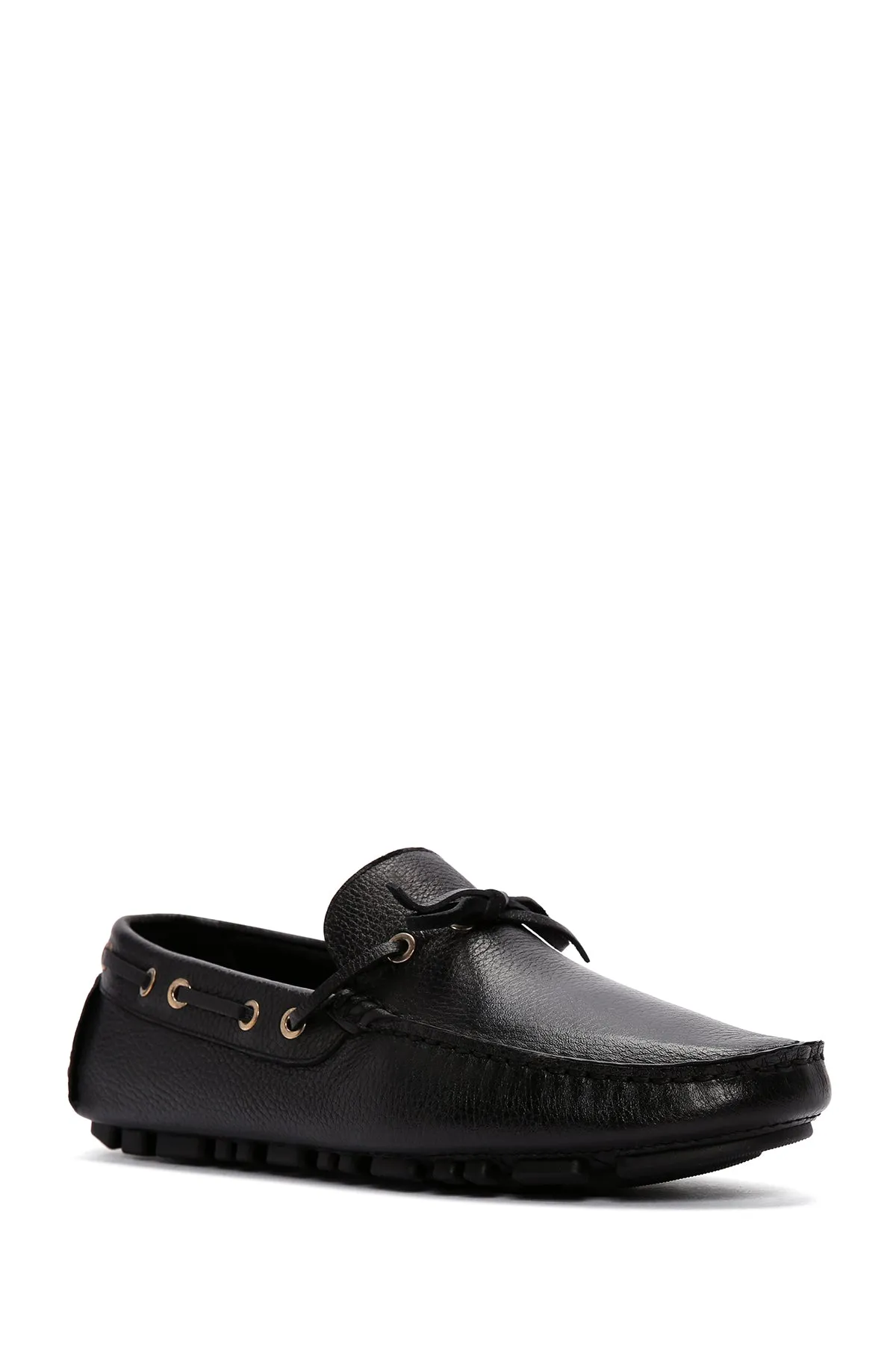 Erkek Siyah Deri Comfort Loafer