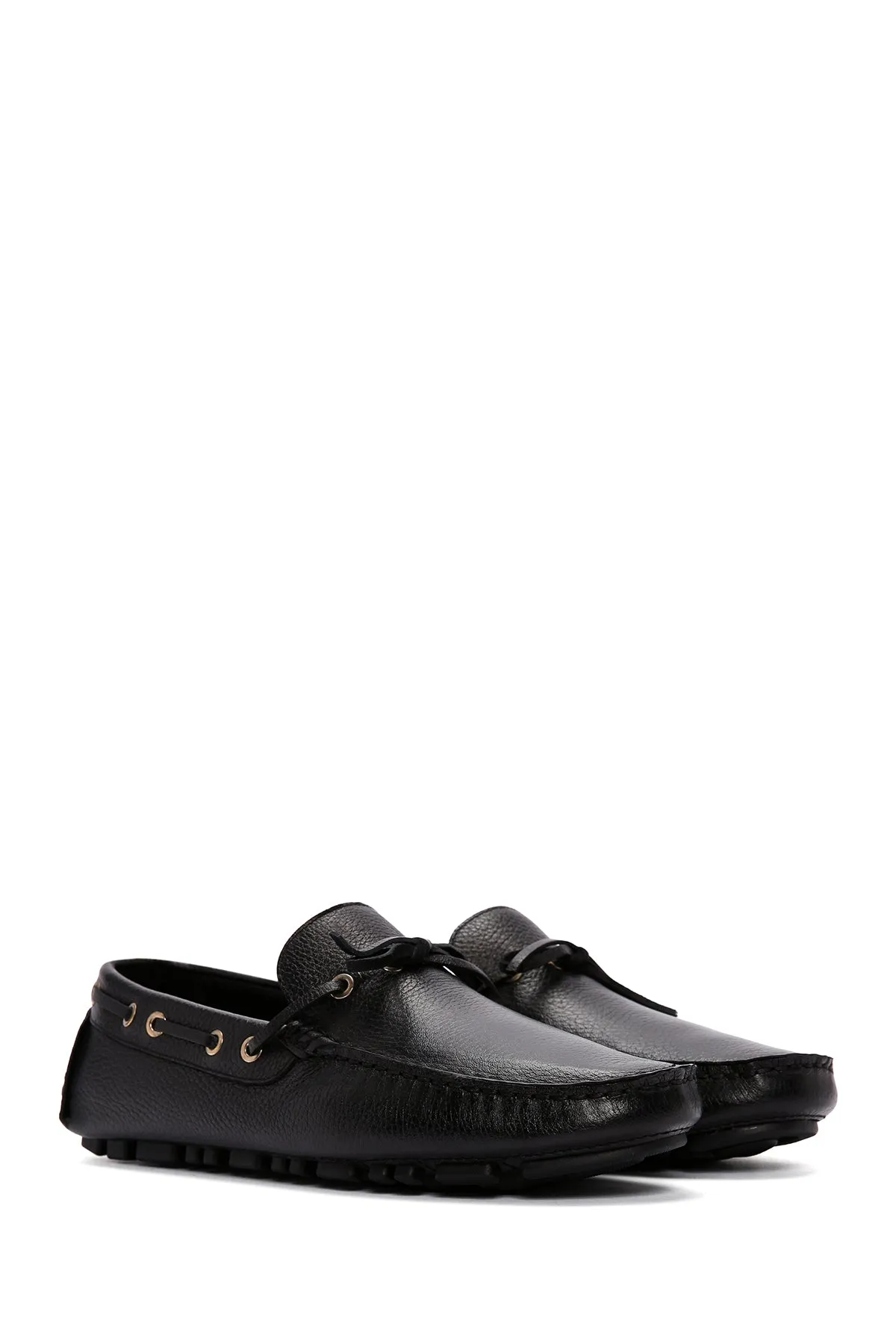 Erkek Siyah Deri Comfort Loafer