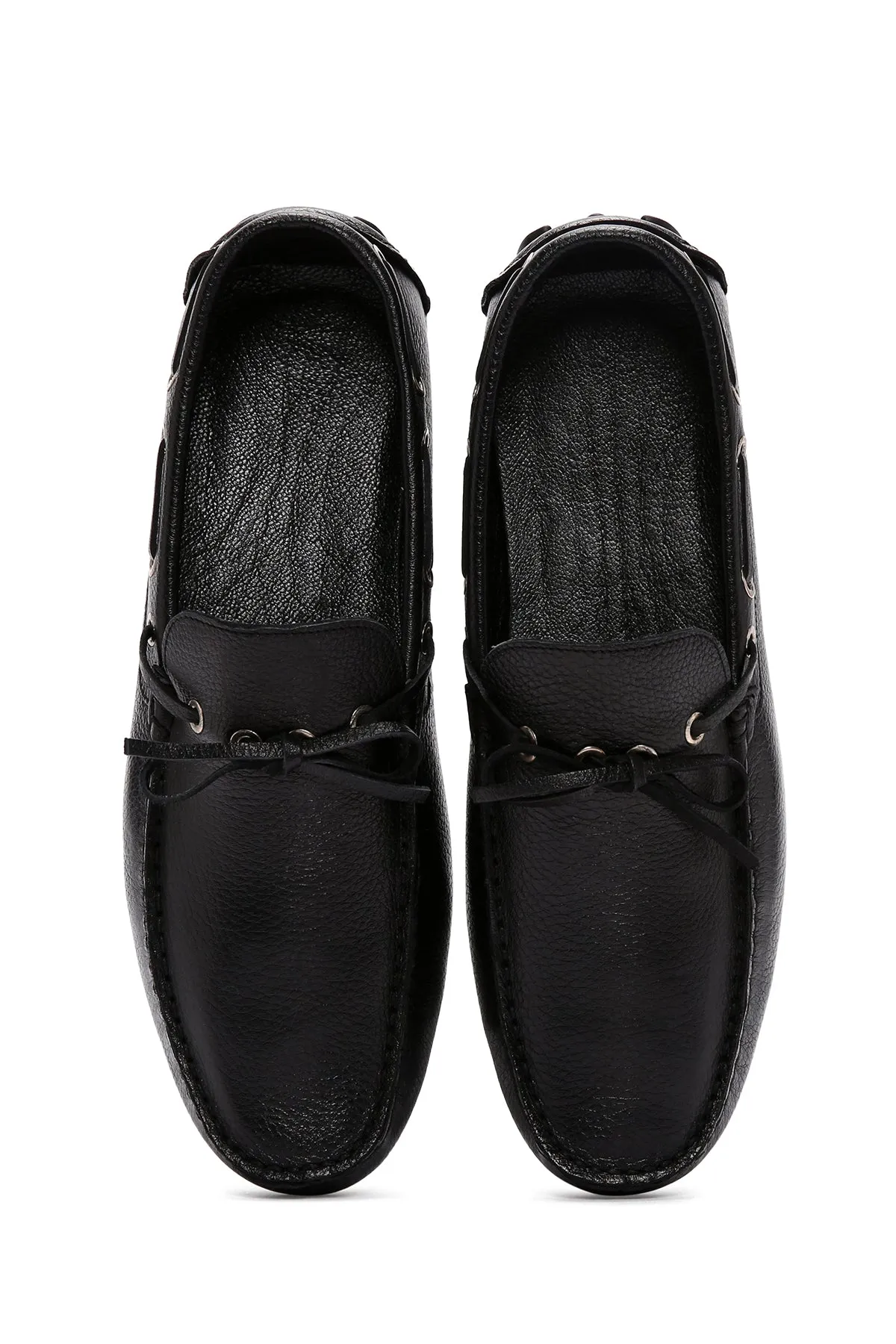 Erkek Siyah Deri Comfort Loafer