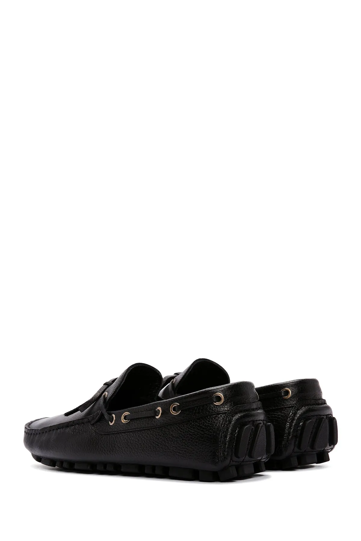 Erkek Siyah Deri Comfort Loafer