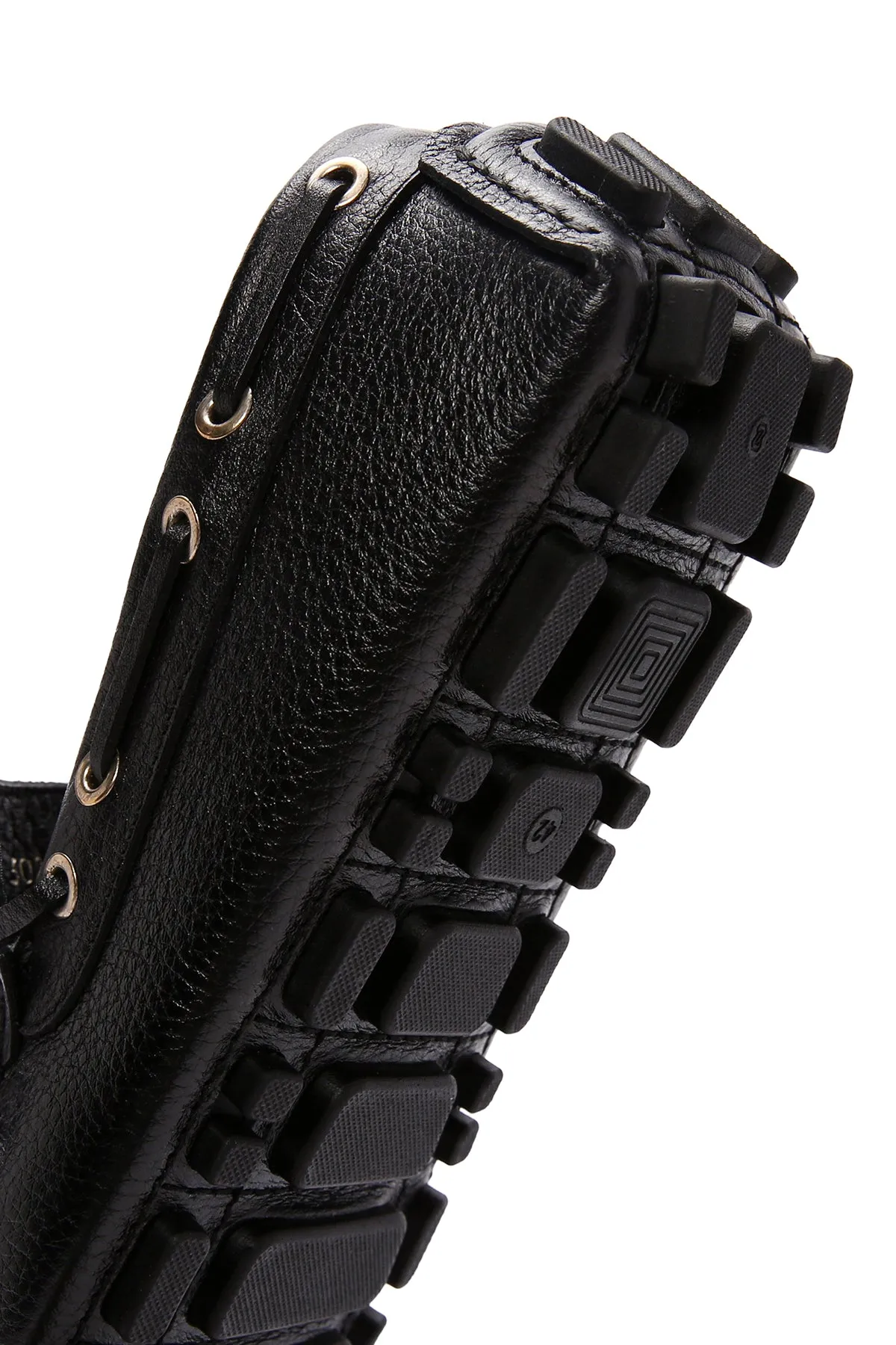 Erkek Siyah Deri Comfort Loafer