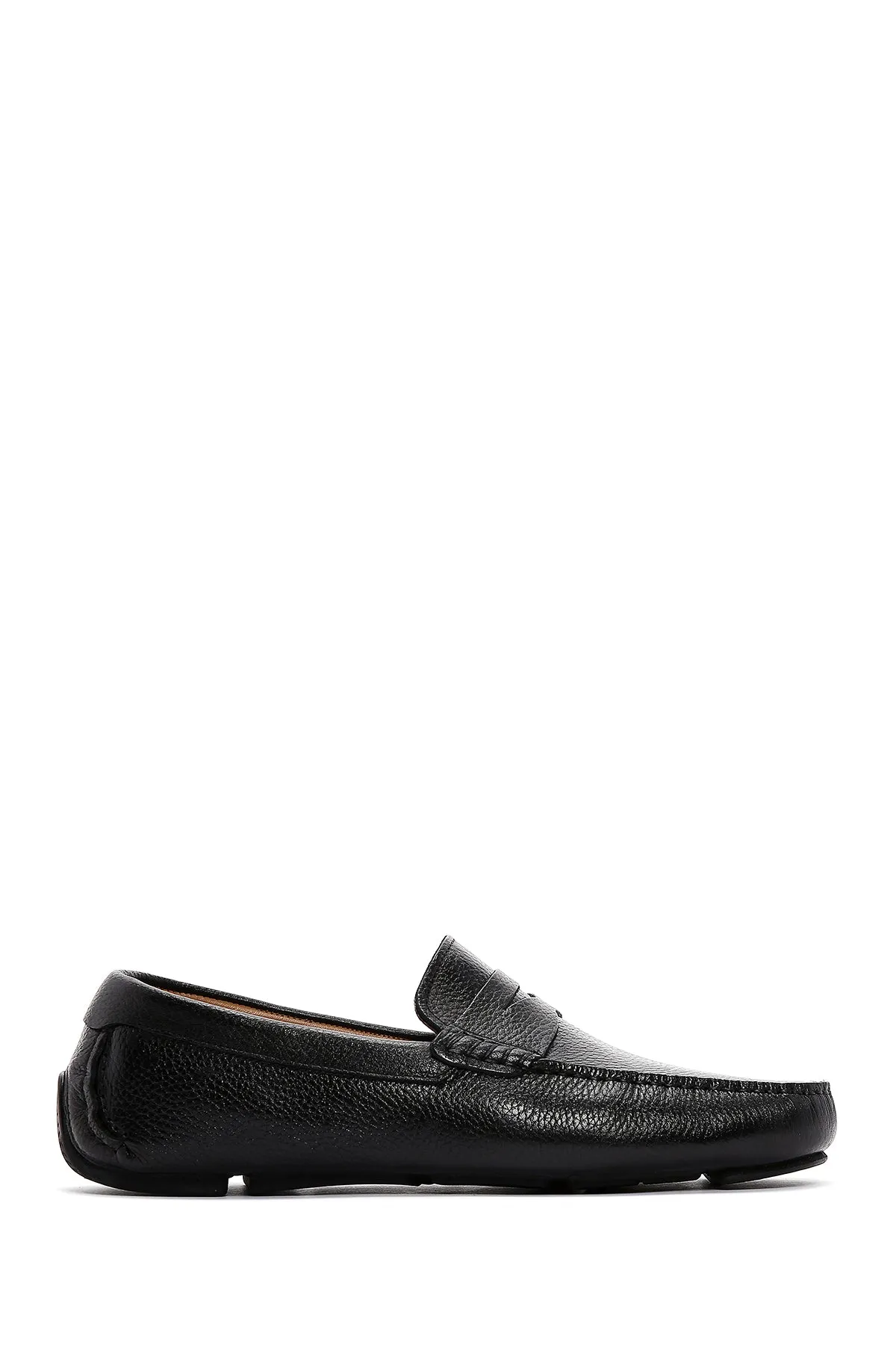 Erkek Siyah Deri Loafer
