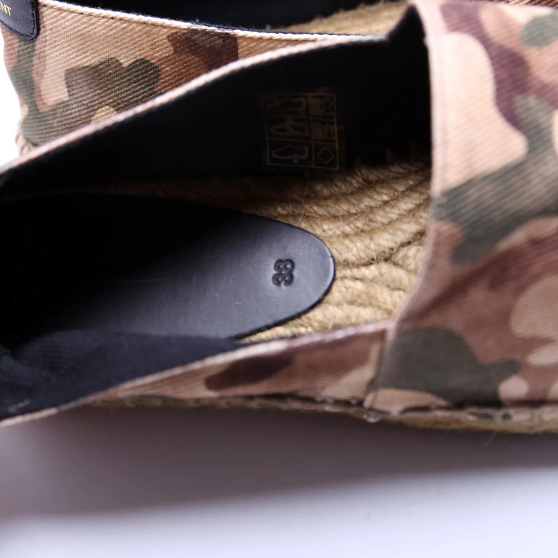 Espadrille Camo Flats Size 38