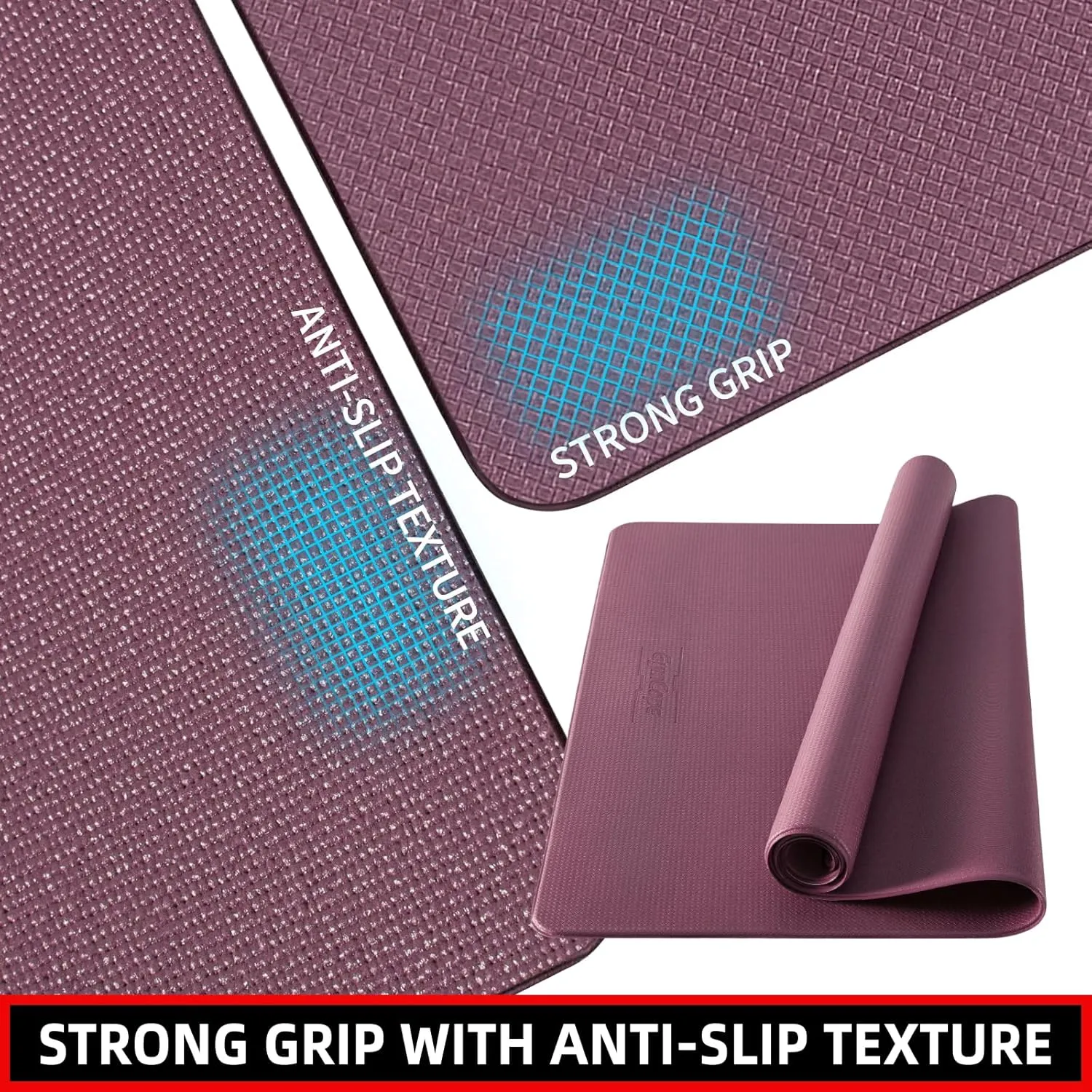 Extra Large Exercise Mat, 10'x6'/9'x6'/8'x6'/7'x5'/6'x4' (8mm/10mm) Thick Workout Mat for Home Gym Flooring, Garage, Shoe-Friendly, High-Density, MMA, HIIT, Weight Lifting, Cardio&Strength