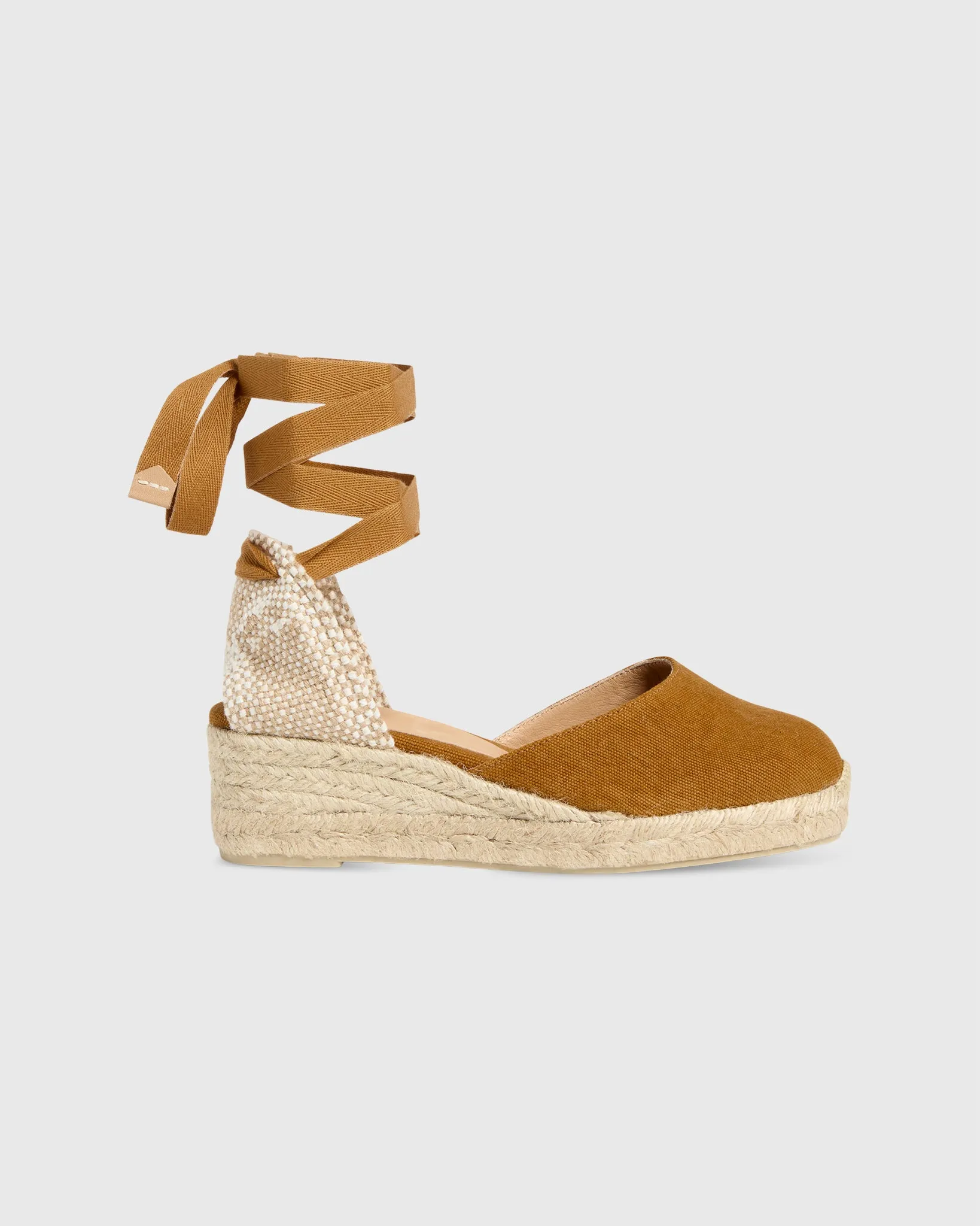 Extra Low Carina Espadrille in Amber Canvas