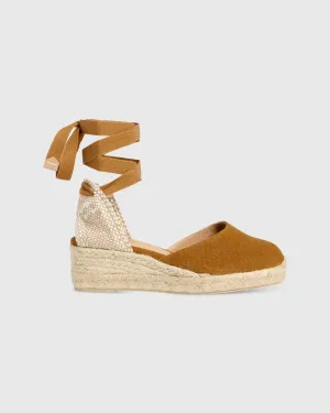 Extra Low Carina Espadrille in Amber Canvas