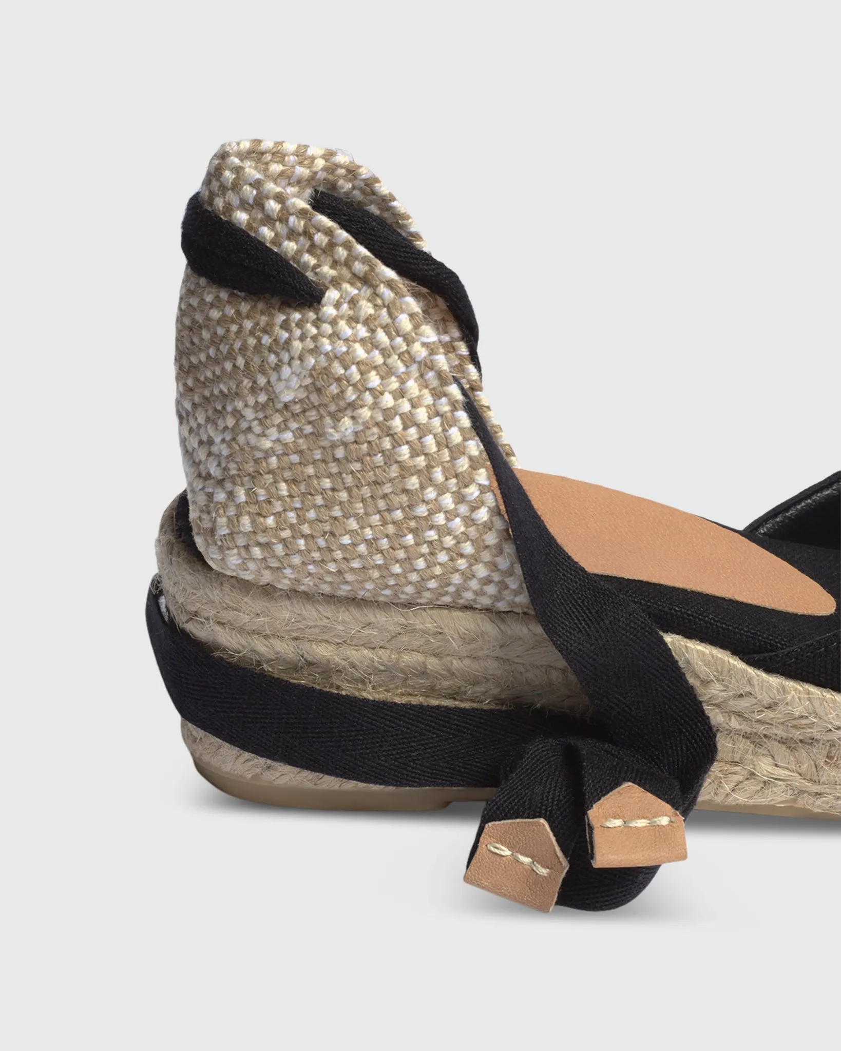 Extra Low Carina Espadrille in Black Canvas