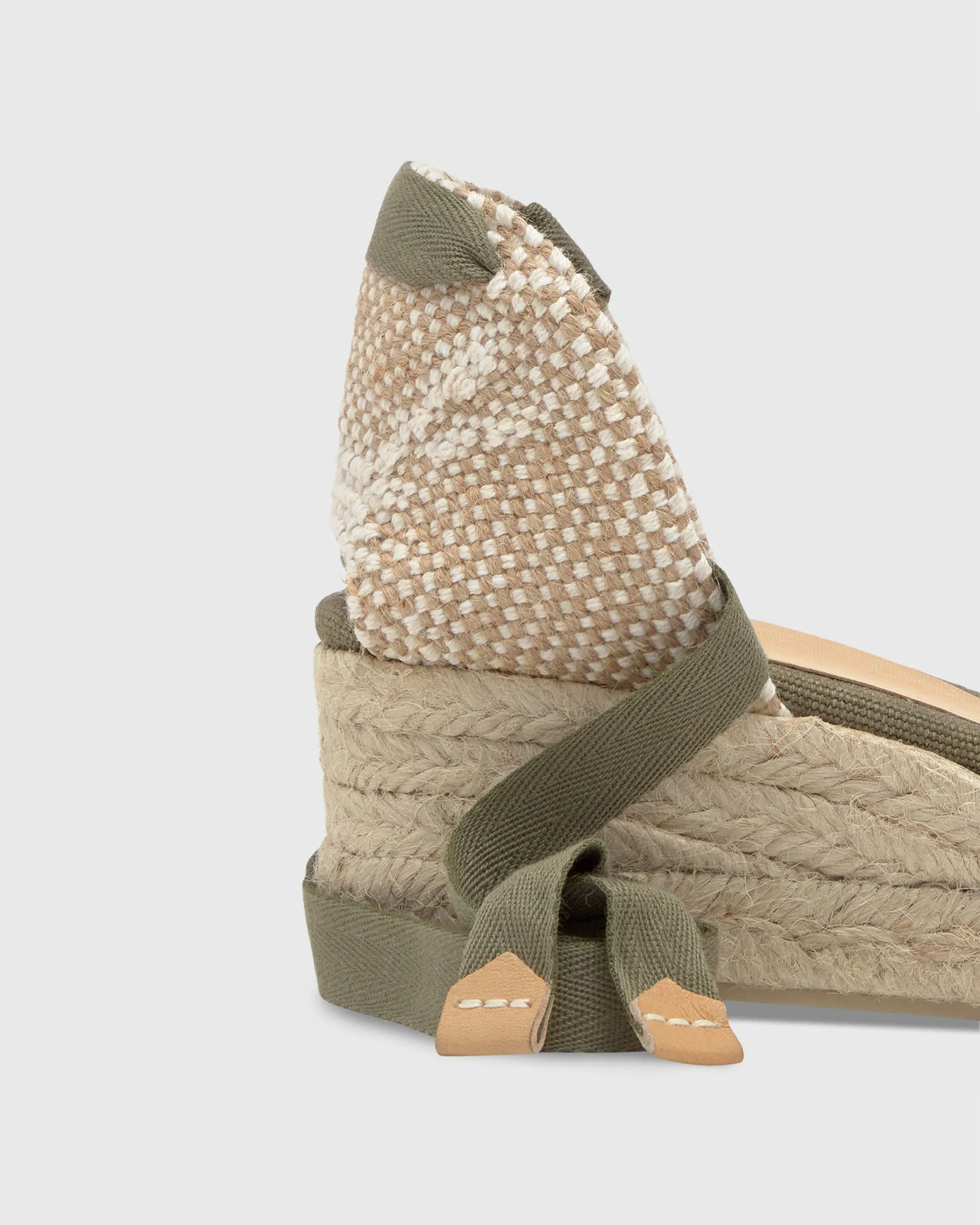 Extra Low Carina Espadrille in Olive Canvas