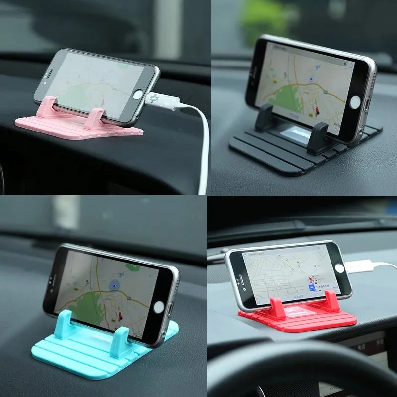 Fairy Car Mobile Holder, Universal Anti-slip Car Silicone Holder Mat Pad, Dashboard Stand For Phone, Mini Multifunction Mobile Desktop Car Stand, Portable Rubber Grip GPS Smartphone Holder