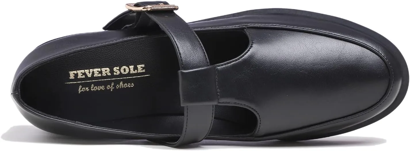 FEVERSOLE Women's Fashion Dress Comfort Low Heel Office Penny Loafer Flats