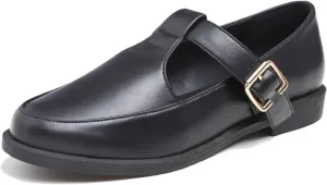 FEVERSOLE Women's Fashion Dress Comfort Low Heel Office Penny Loafer Flats