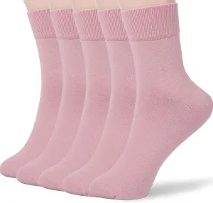 FGZ Women Thin Cotton Socks, Soft Cotton Bootie Socks Women Above Ankle Crew Socks 5-10 Pairs