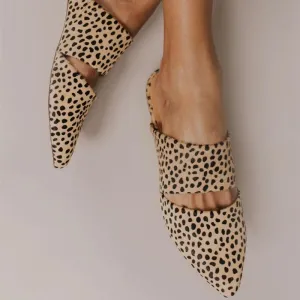 Flat Slipper Leopard Flexible Mule Special edition