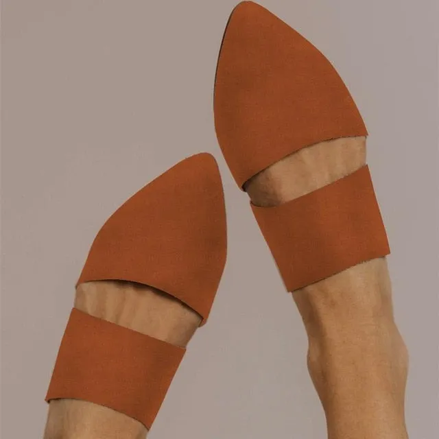 Flat Slipper Leopard Flexible Mule Special edition