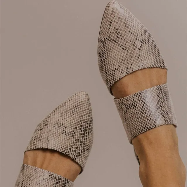 Flat Slipper Leopard Flexible Mule Special edition