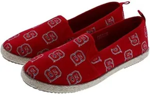 FOCO North Carolina State Wolfpack NCAA Womens Canvas Espadrille Shoes - XL