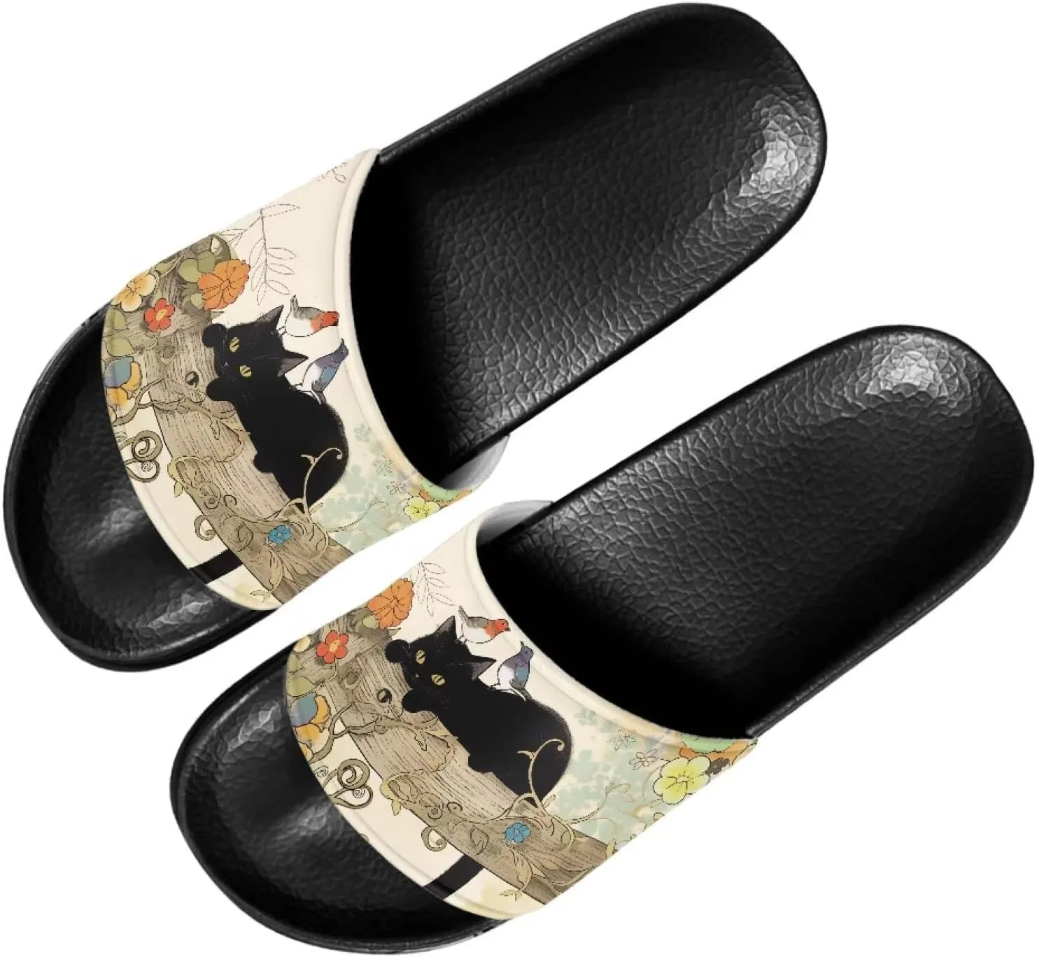 Footwear for Womens Open Toe Athletic Sandals Anti-Slip Sole Slide Sandals Pillow House Flat Shoes Comfoy