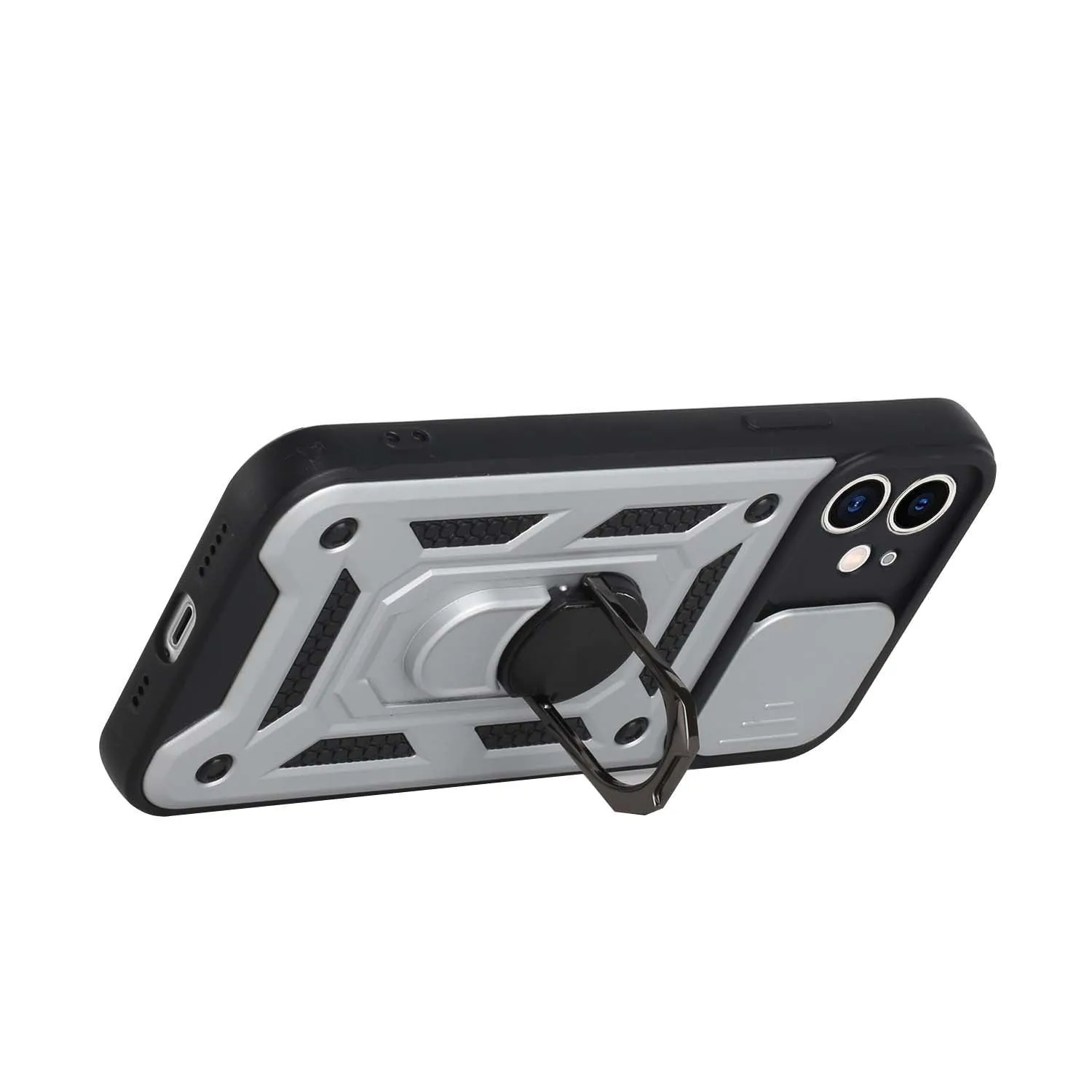 For Samsung Galaxy A53 5G Hybrid Cases with Camera Lens Cover and Ring Holder Kickstand Rugged Dual Layer Heavy Duty  Phone Case Cover