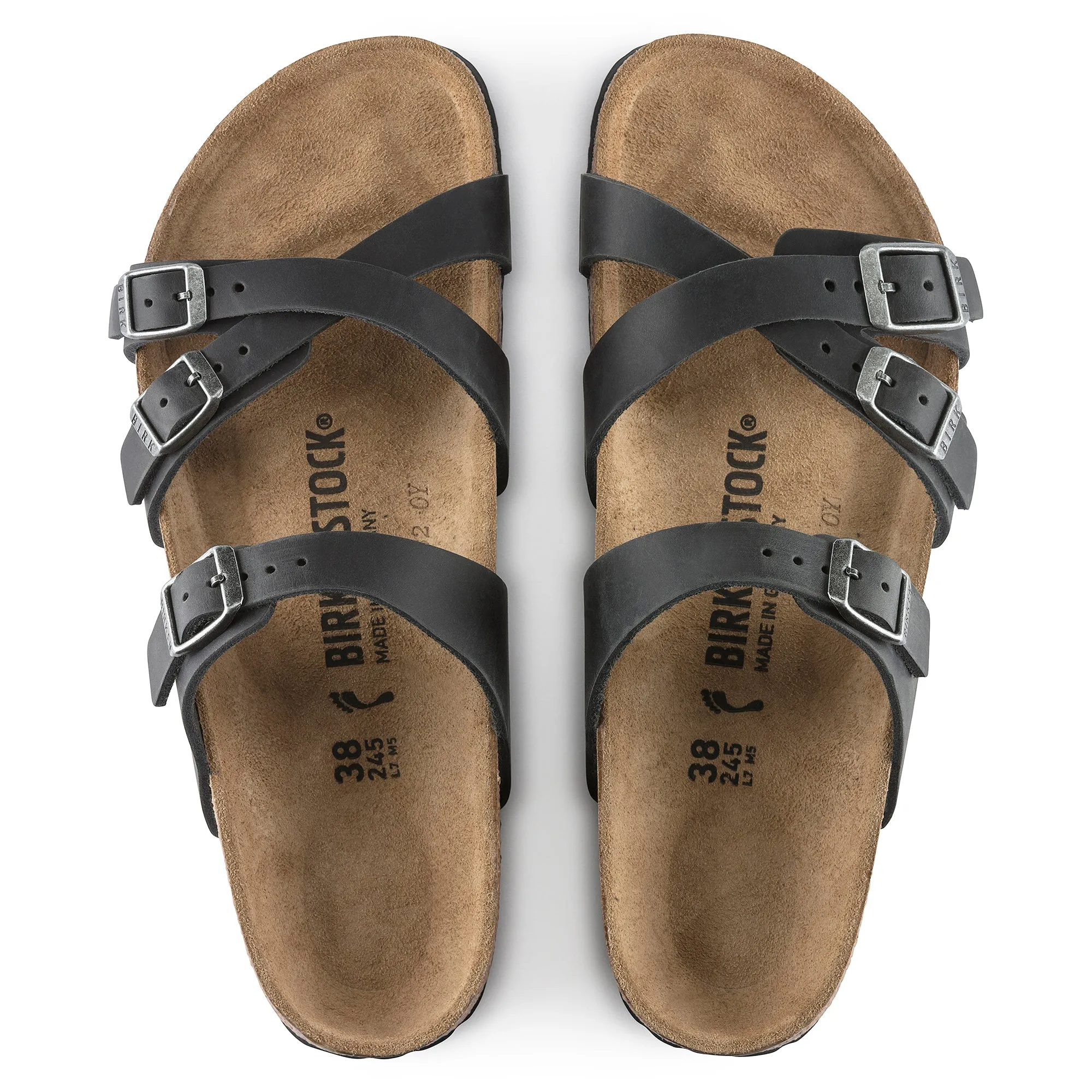 FRANCA - BLACK - OIL LEATHER