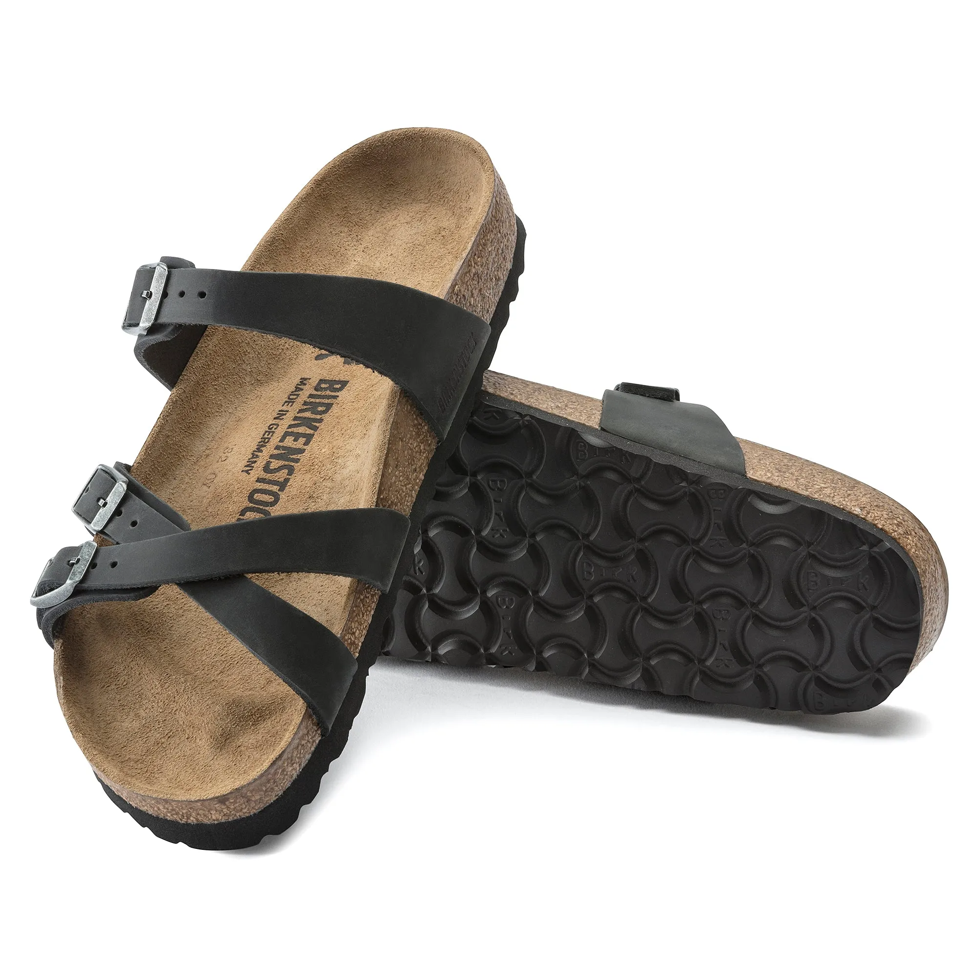 FRANCA - BLACK - OIL LEATHER