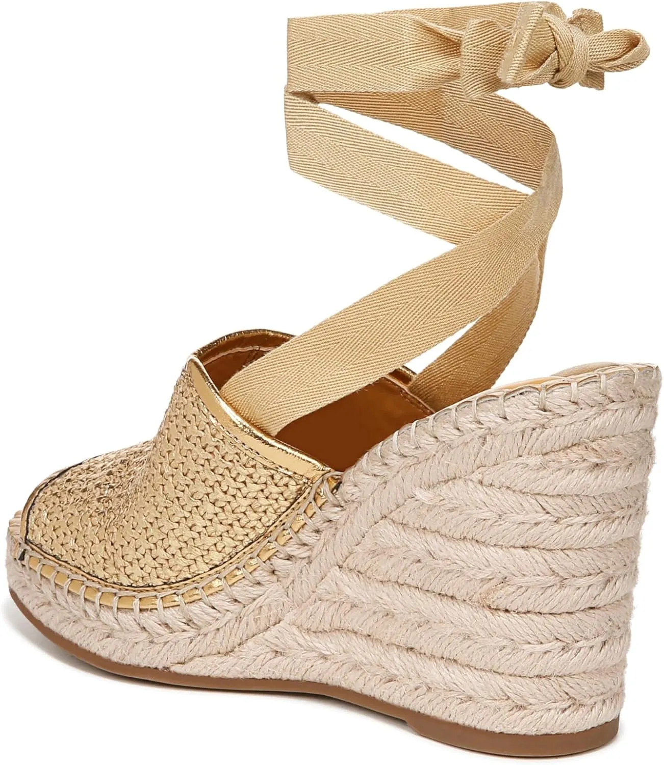 Franco Sarto Women's Sierra Lace Up Espadrille Wedges Sandal