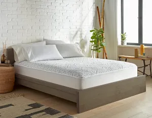Full Mattress Protector by Pure Bamboo, Waterproof, Charcoal Fiber - Viscose Derived from Bamboo Charcoal Fiber, Mattress Cover Protects Against Moisture, Spills, Stains (Full)