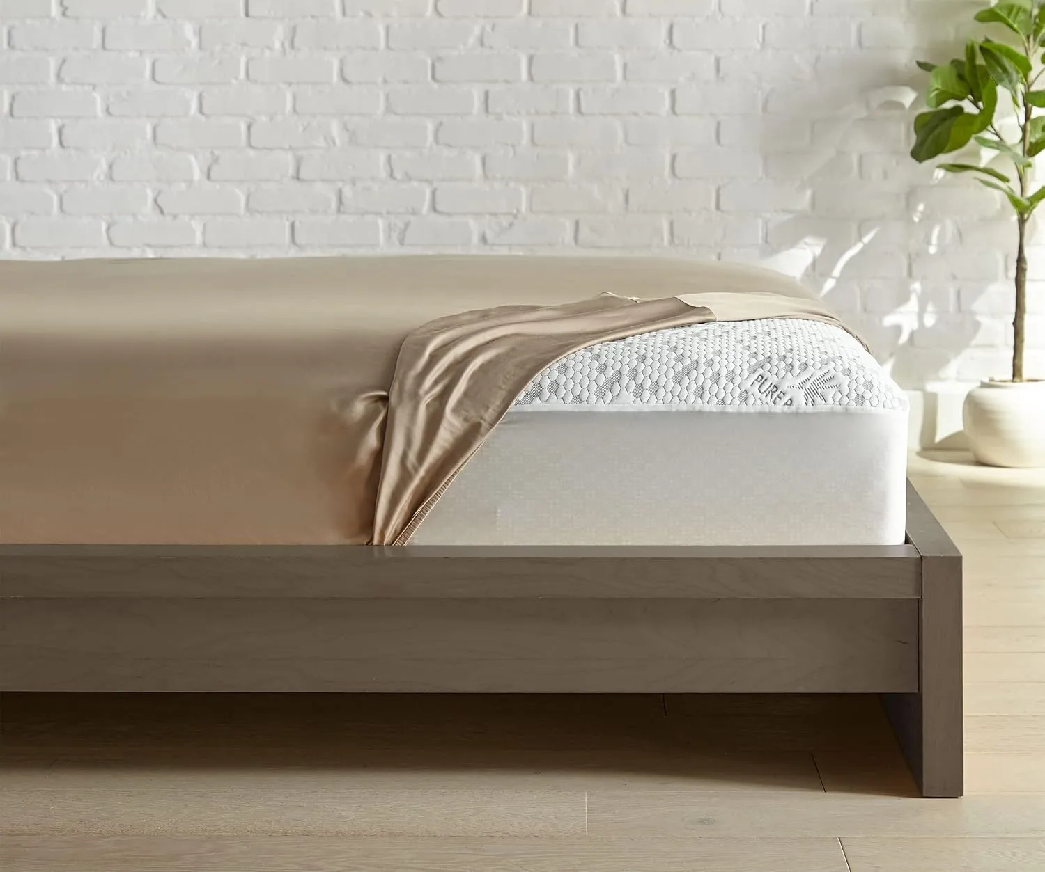 Full Mattress Protector by Pure Bamboo, Waterproof, Charcoal Fiber - Viscose Derived from Bamboo Charcoal Fiber, Mattress Cover Protects Against Moisture, Spills, Stains (Full)