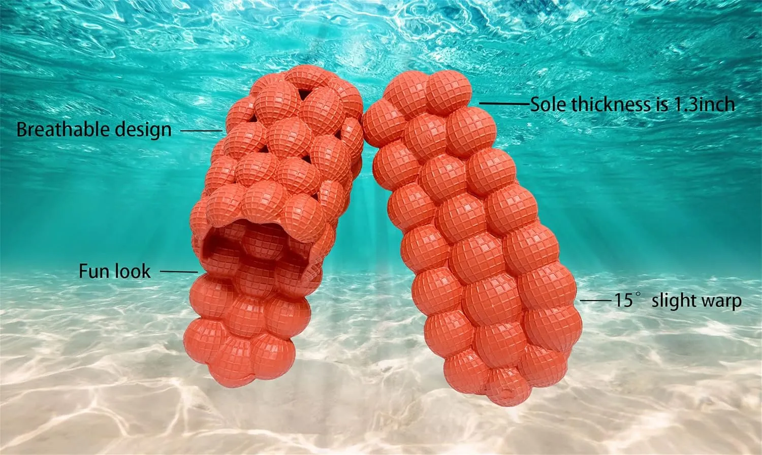Fun Lychee Bubble Slippers Reflexology AntiSlip Massage Slippers Men's Women's Bubble Slippers