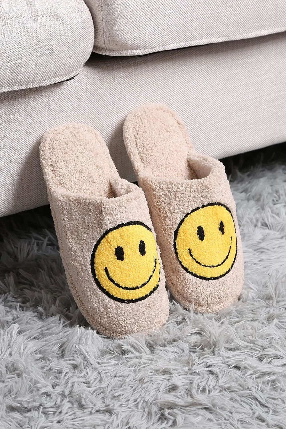 Funky Junque Cozy Microfiber Women's Slippers with Non-Slip Sole - Easter Designs, Spring Patterns