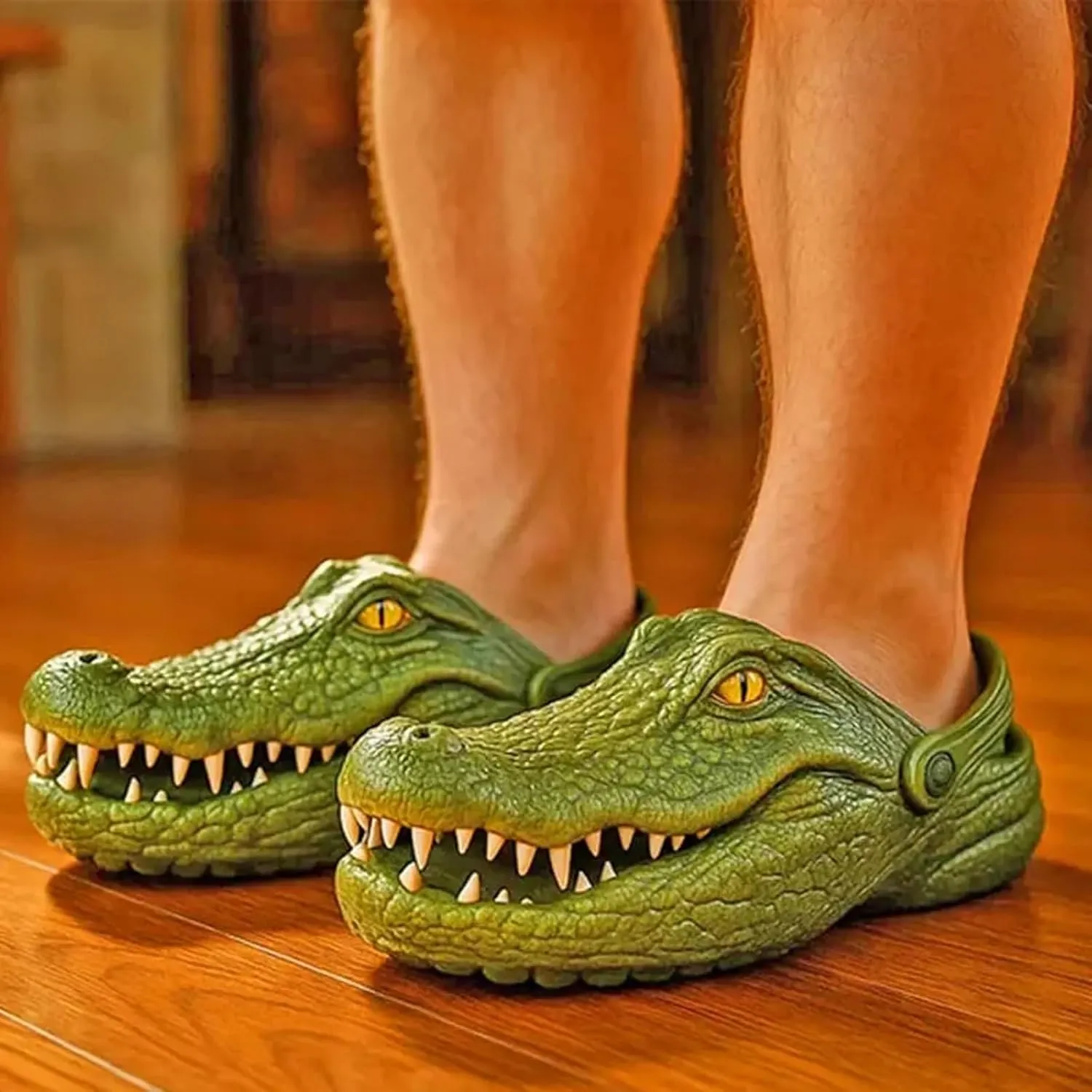 Funny Croc Slippers, Comfortable Animal Shaped House Shoes for Men & Women, Soft Indoor Outdoor Slides, Lightweight & Breathable Unisex Slippers for Adults.