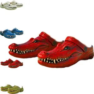Funny Croc Slippers, Comfortable Animal Shaped House Shoes for Men & Women, Soft Indoor Outdoor Slides, Lightweight & Breathable Unisex Slippers for Adults.