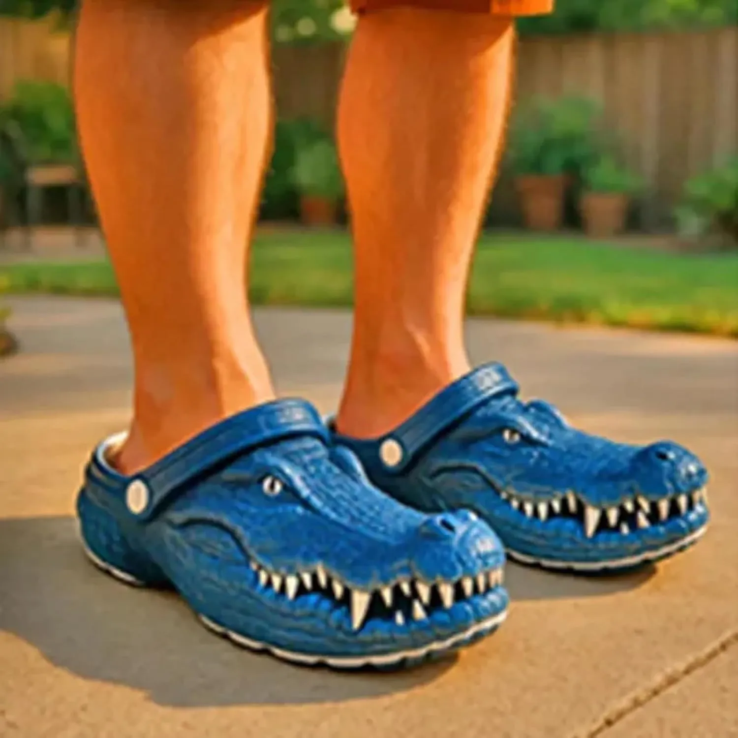 Funny Croc Slippers, Comfortable Animal Shaped House Shoes for Men & Women, Soft Indoor Outdoor Slides, Lightweight & Breathable Unisex Slippers for Adults.