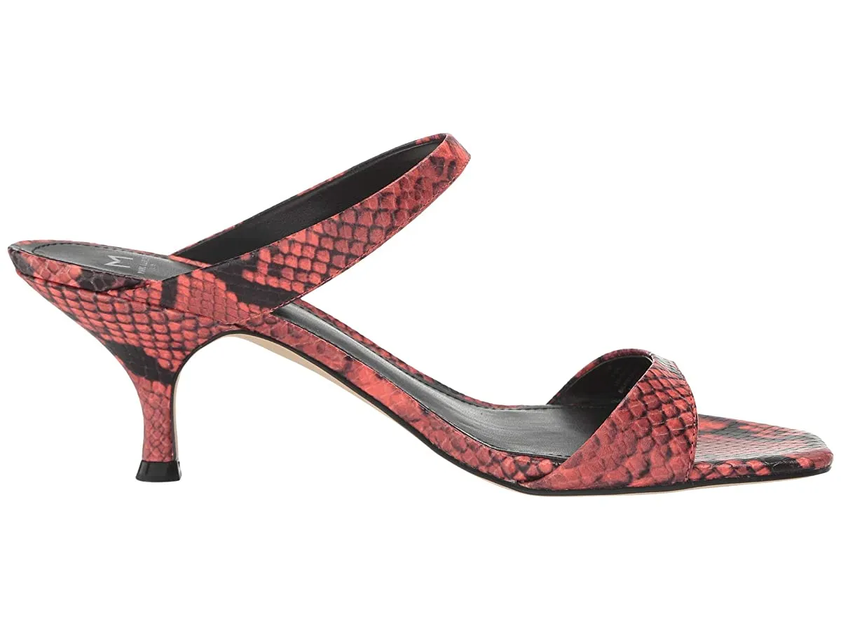 Genia Heeled Slide 8.5 / M / Coral Snake Printed Leather