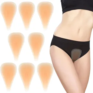 Geyoga 8 Pcs Camel Pads Toes Concealer Seamless Hider Reusable Silicone Anti Camel Cover Insert Guard for Women Girls