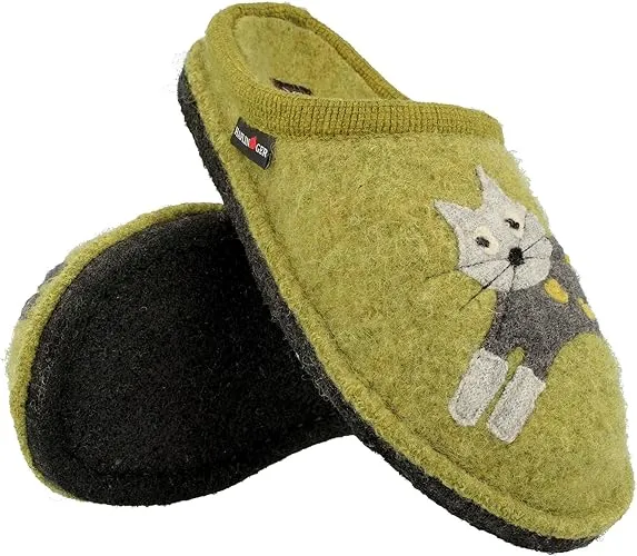 Haflinger CUCHO Womens Slippers Green