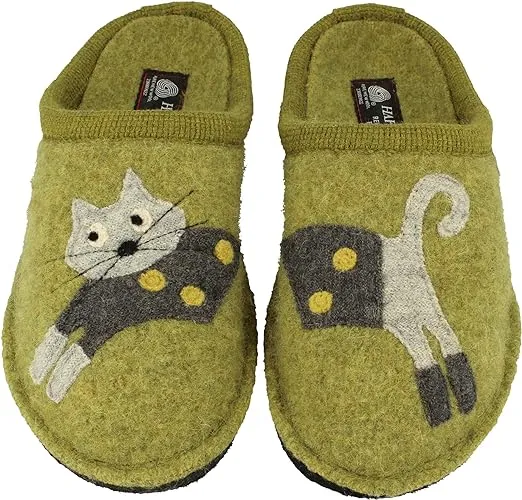 Haflinger CUCHO Womens Slippers Green