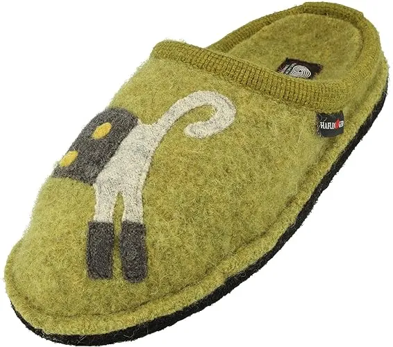 Haflinger CUCHO Womens Slippers Green